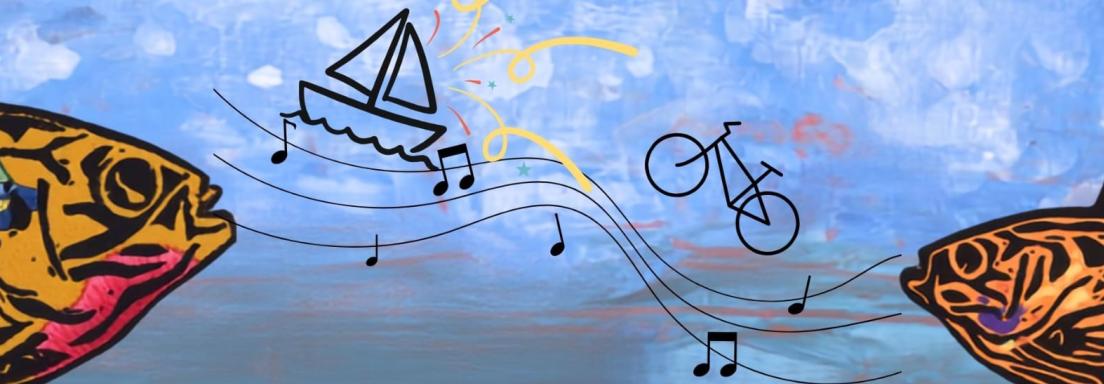 Bateau – vélo – tricot et fanfare pour relier les villages !